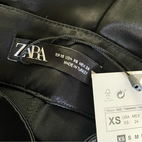 Sold🙂Zara NWT Full Length Satin Effect Pants - Picture 8 of 12